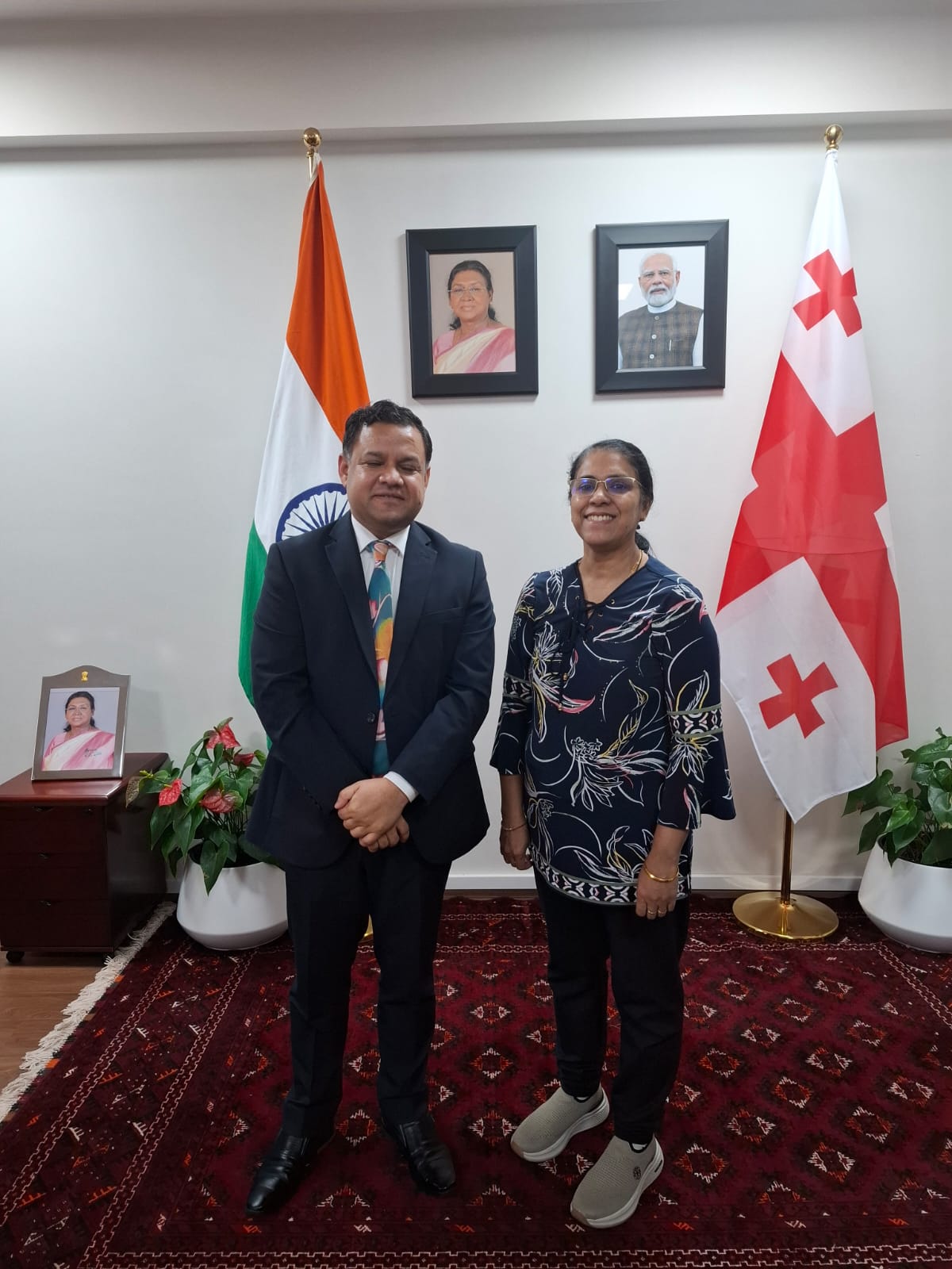 Amaze Consultants team at the Embassy of India, Tbilisi